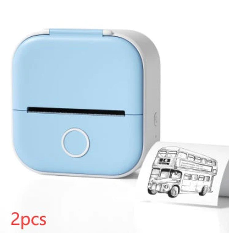 Portable Mini Thermal Label Printer Home Photo Printer Student Wrong Question Printer Bluetooth-Compatible Mini Label Printer Price Tag