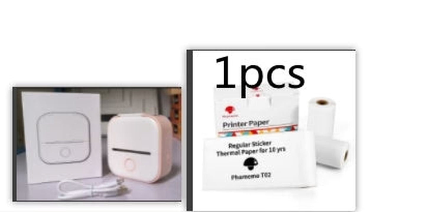 Portable Mini Thermal Label Printer Home Photo Printer Student Wrong Question Printer Bluetooth-Compatible Mini Label Printer Price Tag