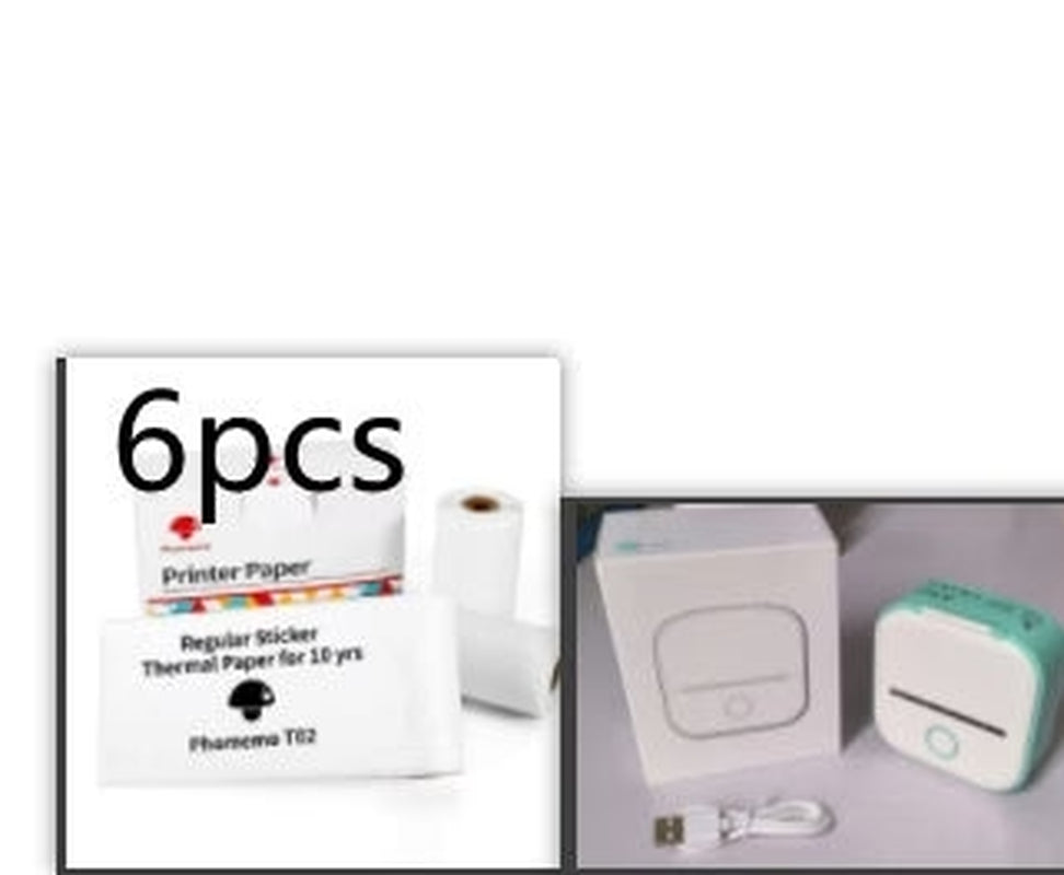 Portable Mini Thermal Label Printer Home Photo Printer Student Wrong Question Printer Bluetooth-Compatible Mini Label Printer Price Tag