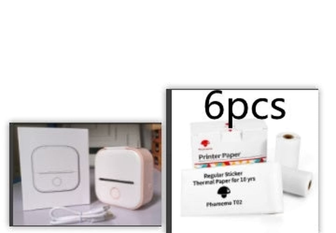 Portable Mini Thermal Label Printer Home Photo Printer Student Wrong Question Printer Bluetooth-Compatible Mini Label Printer Price Tag