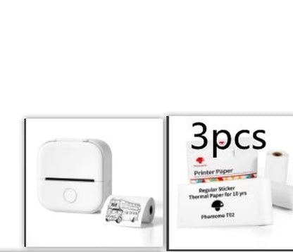Portable Mini Thermal Label Printer Home Photo Printer Student Wrong Question Printer Bluetooth-Compatible Mini Label Printer Price Tag