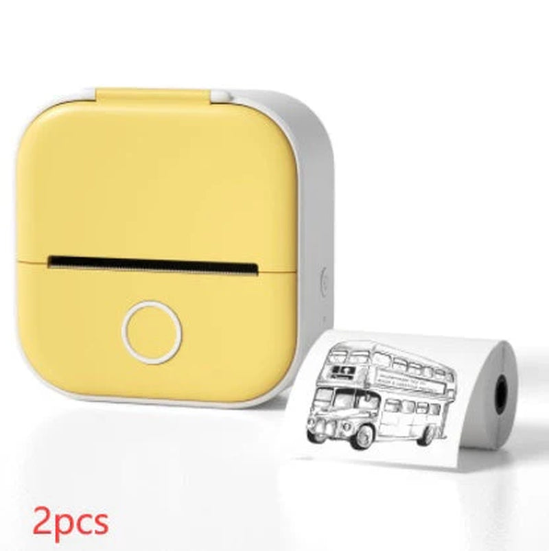 Portable Mini Thermal Label Printer Home Photo Printer Student Wrong Question Printer Bluetooth-Compatible Mini Label Printer Price Tag