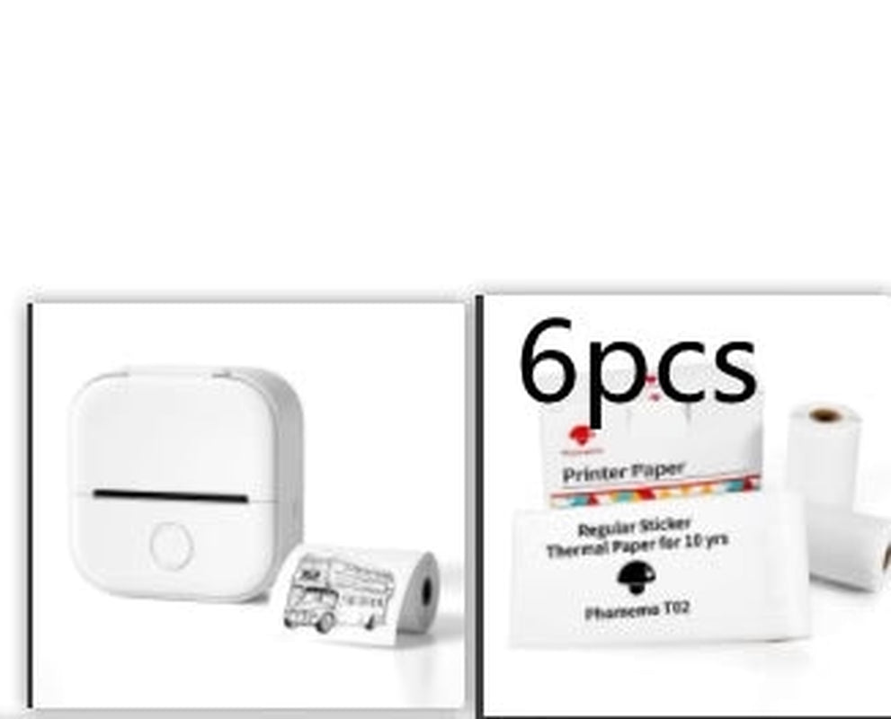 Portable Mini Thermal Label Printer Home Photo Printer Student Wrong Question Printer Bluetooth-Compatible Mini Label Printer Price Tag