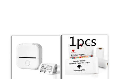 Portable Mini Thermal Label Printer Home Photo Printer Student Wrong Question Printer Bluetooth-Compatible Mini Label Printer Price Tag
