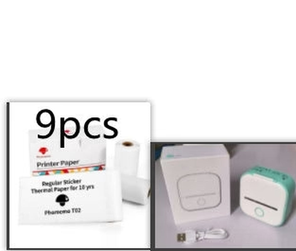 Portable Mini Thermal Label Printer Home Photo Printer Student Wrong Question Printer Bluetooth-Compatible Mini Label Printer Price Tag